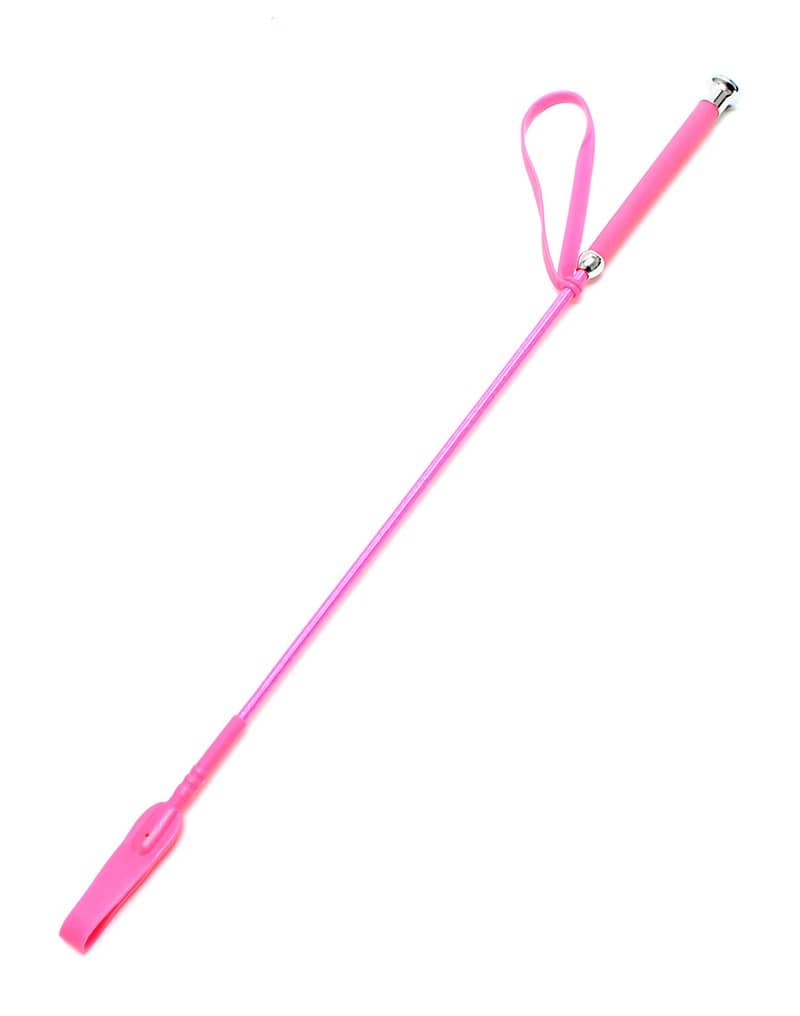 paardrijzweep roze 65cm